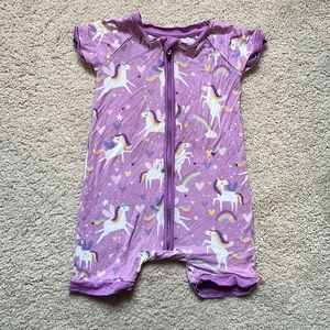 Little sleepies 12-18 month unicorn zipper